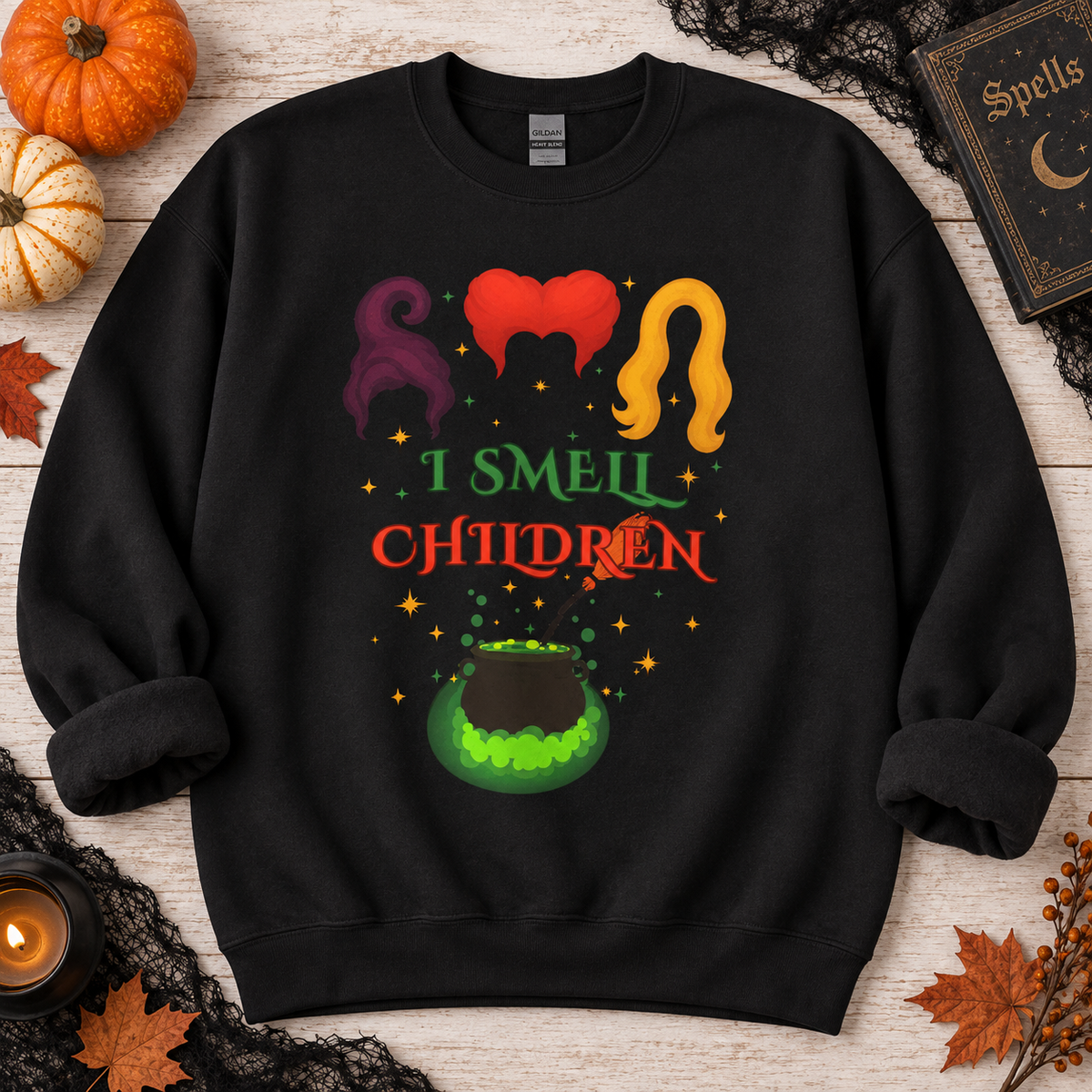 I Smell Children Halloween Sweatshirt – Unisex Heavy Cotton Pullover
