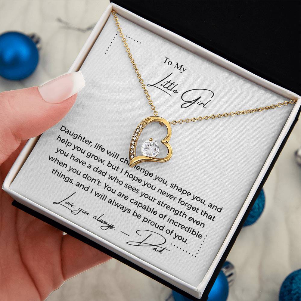 To My Little Girl - Forever Love Necklace
