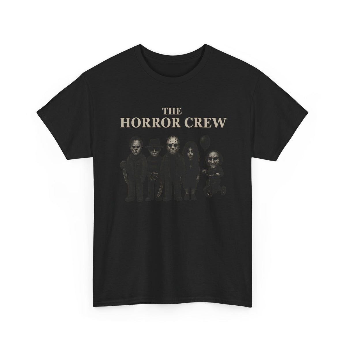 The Horror Crew T-Shirt – Spooky Unisex Graphic Tee for Horror Fans