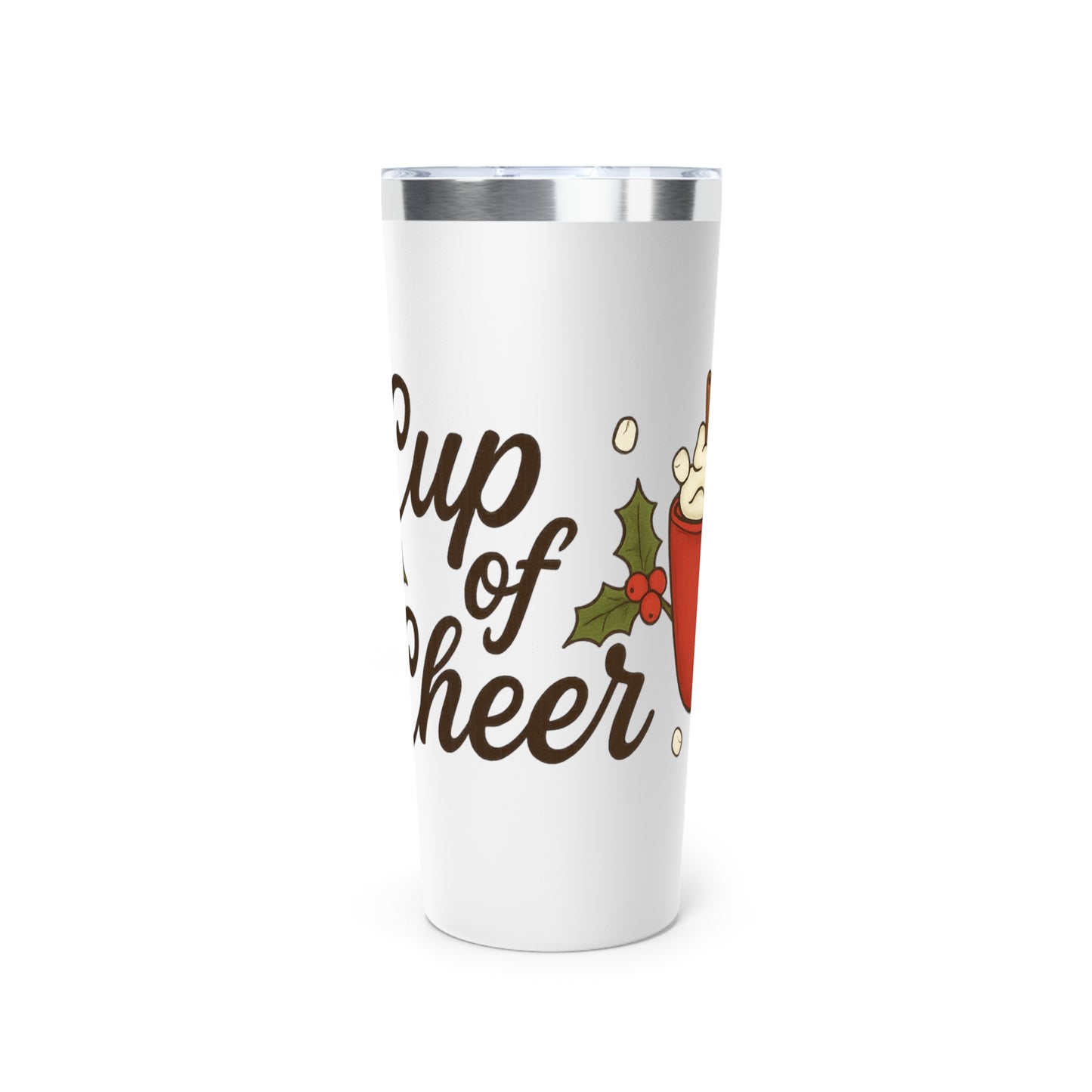 Cup of Cheer 22oz Christmas Tumbler – Cozy Holiday Drink Cup