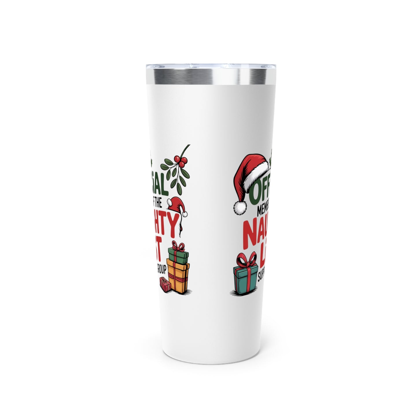Naughty List Tumbler – Funny Christmas 22oz Stainless Cup