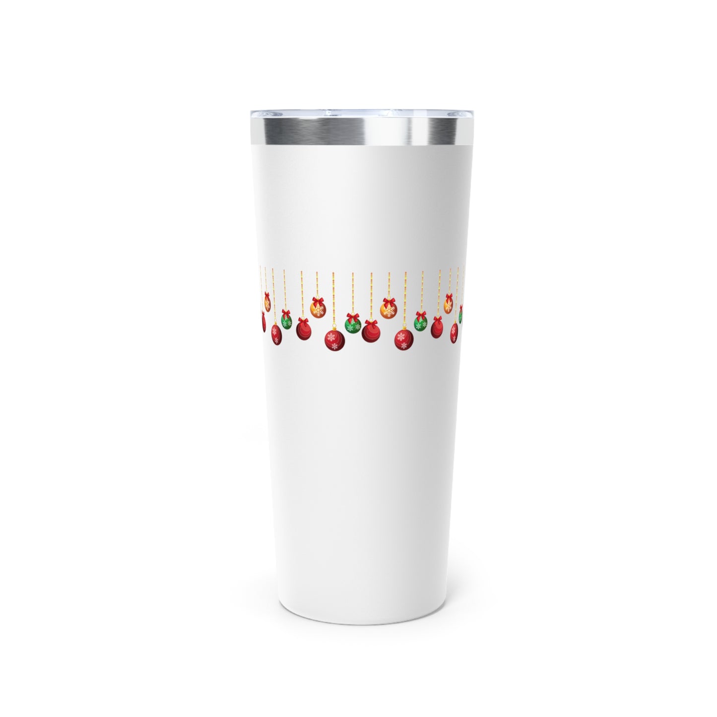 Merry & Bright 22oz Christmas Tumbler – Ornament Garland Holiday Cup