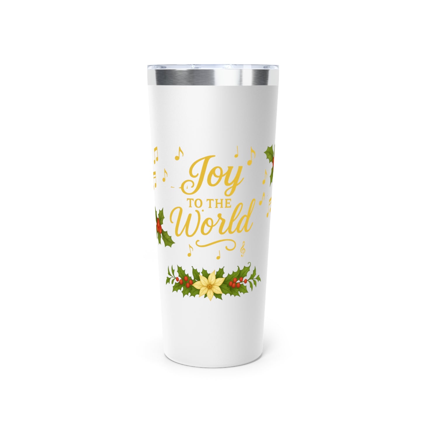 Joy to the World 22oz Tumbler – Elegant Christmas Drinkware