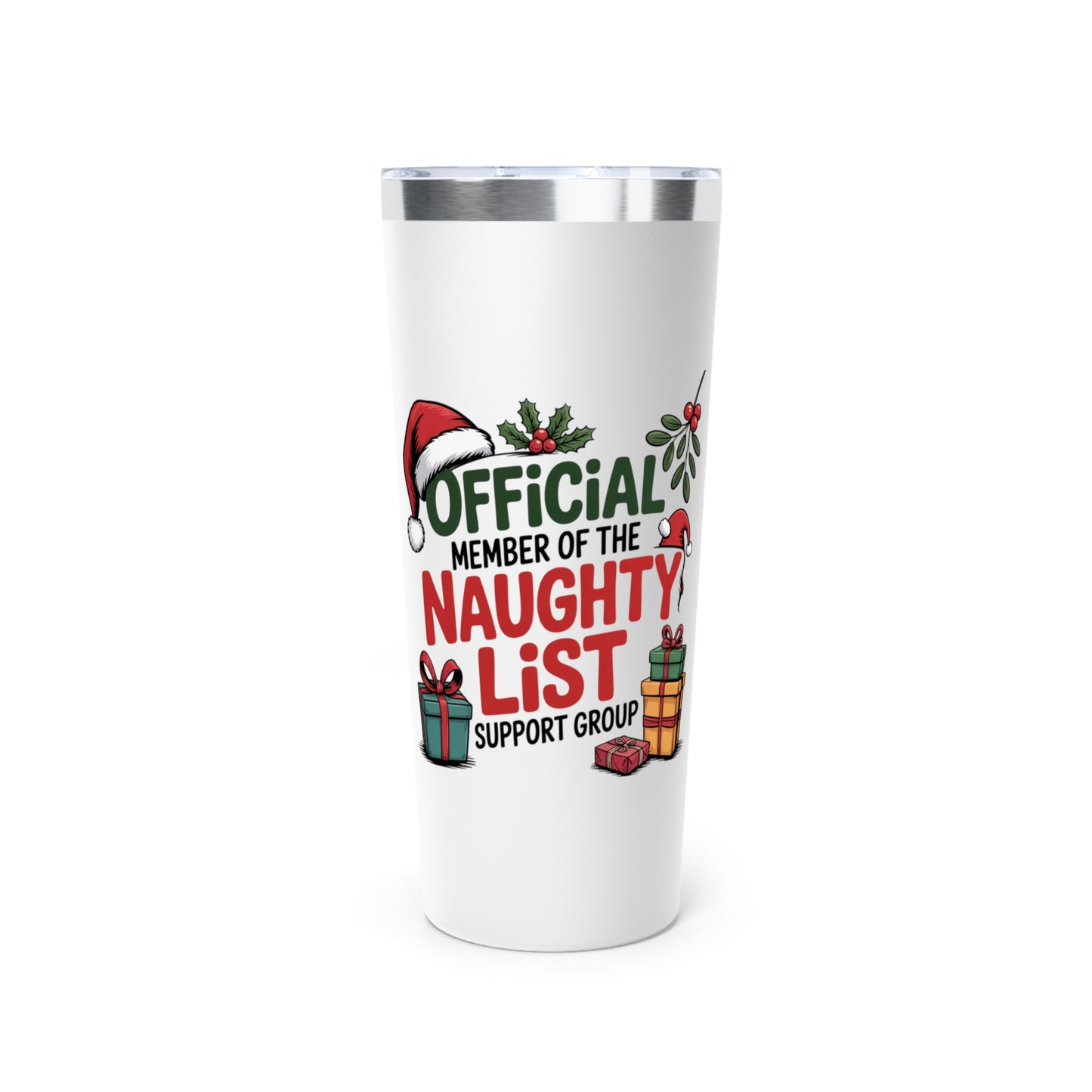 Naughty List Tumbler – Funny Christmas 22oz Stainless Cup