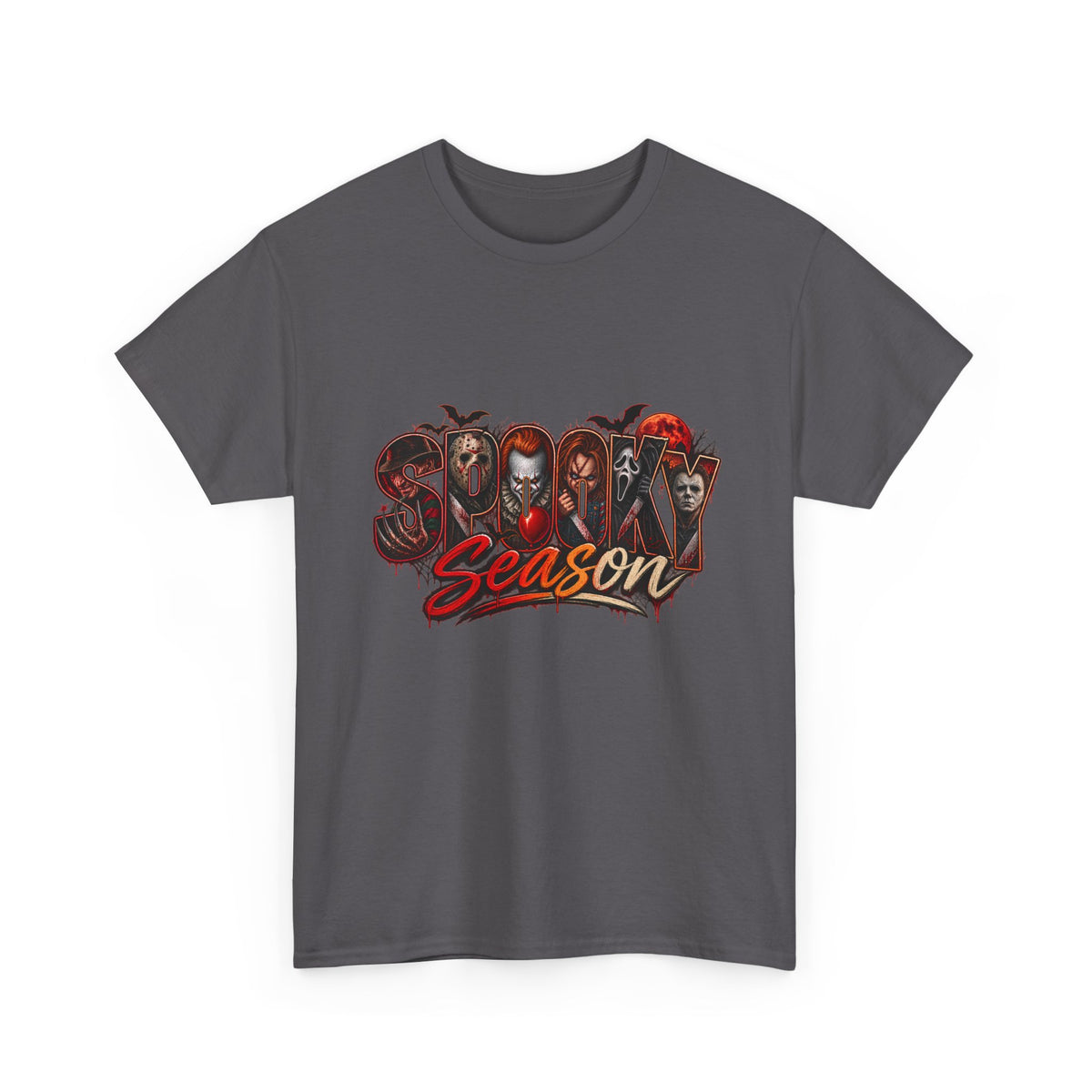 Horror Icons "Season" T-Shirt — Vintage Halloween Movie Villains Tee