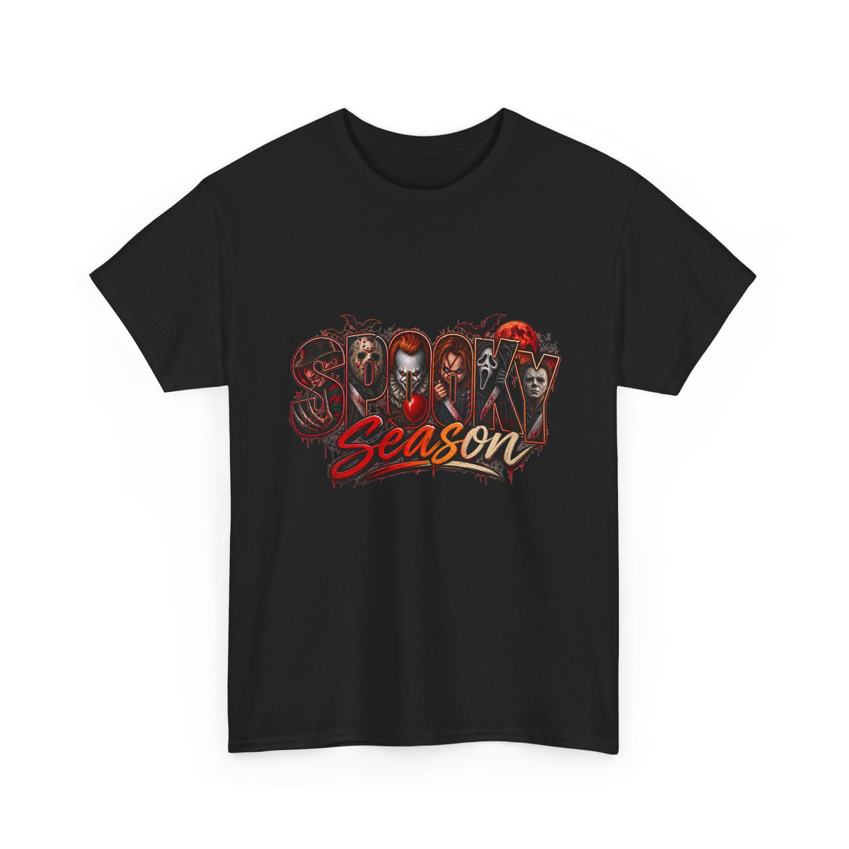 Horror Icons "Season" T-Shirt — Vintage Halloween Movie Villains Tee