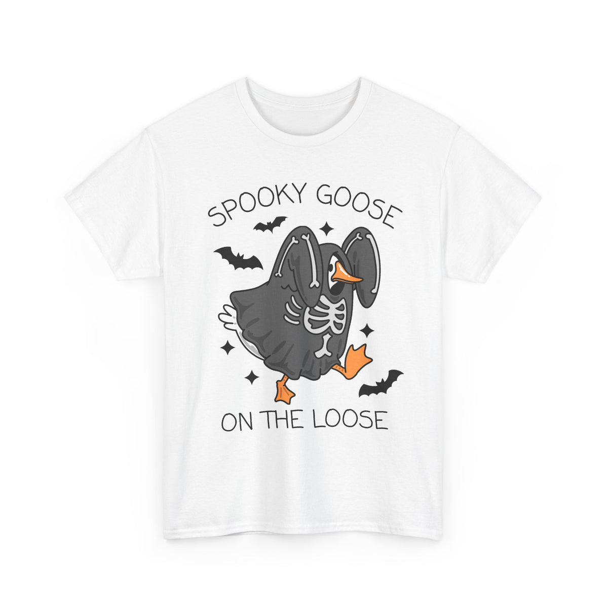 Spooky Goose On The Loose T-Shirt — Cute Halloween Goose Tee