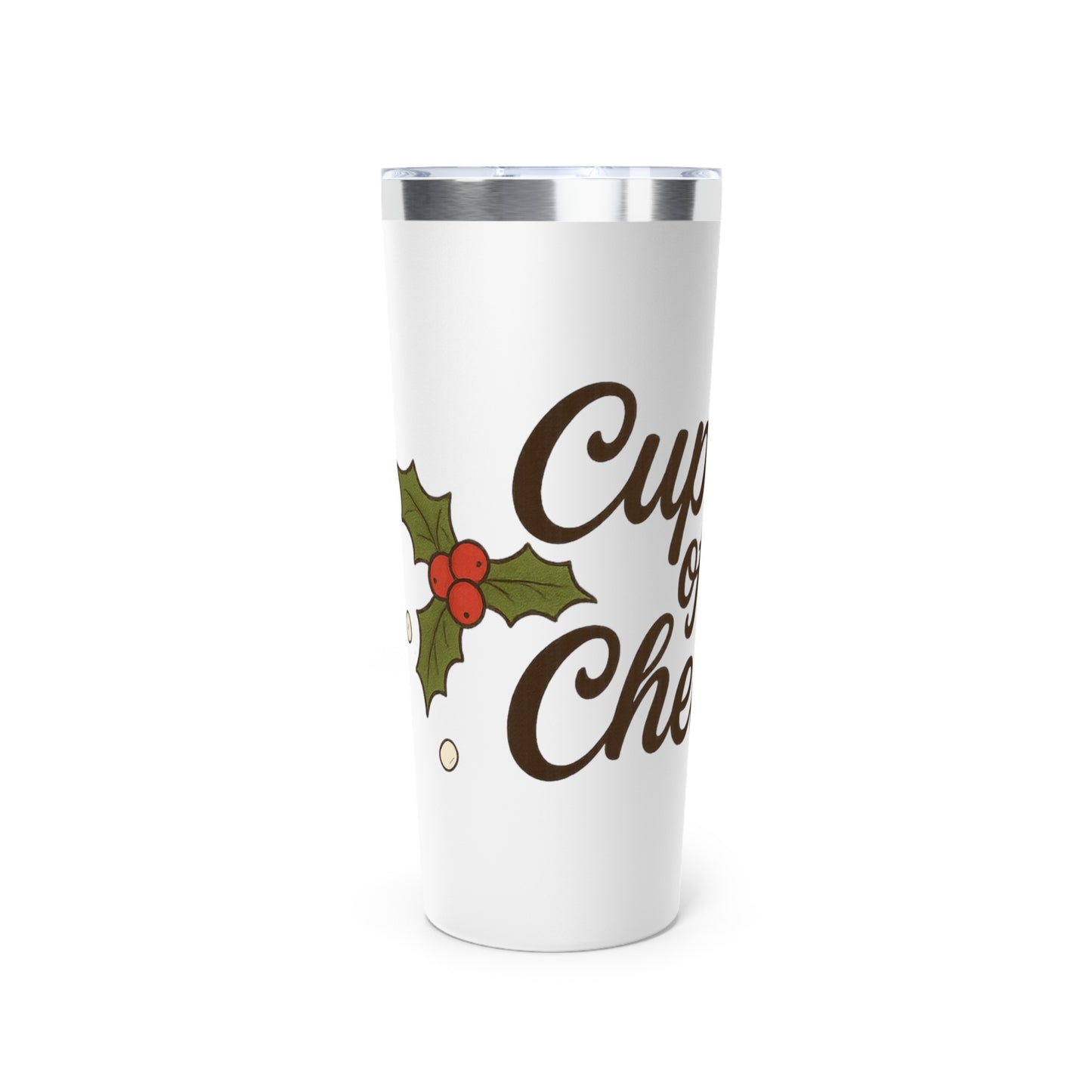 Cup of Cheer 22oz Christmas Tumbler – Cozy Holiday Drink Cup