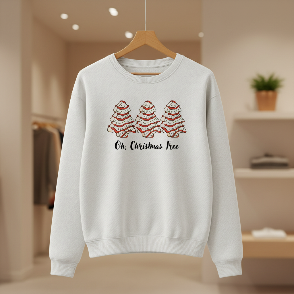 Oh, Christmas Tree Sweatshirt – Christmas Tree Cake Holiday Crewneck