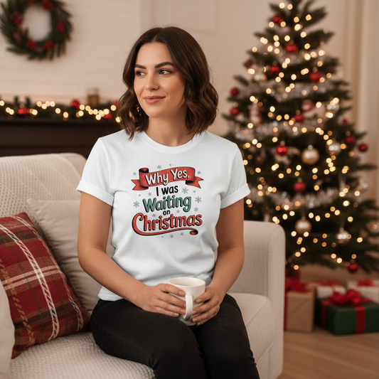Waiting on Christmas T-Shirt – Funny Holiday Quote Tee