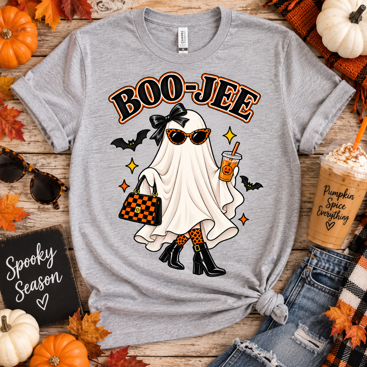 Boo-Jee Ghost Halloween Tee