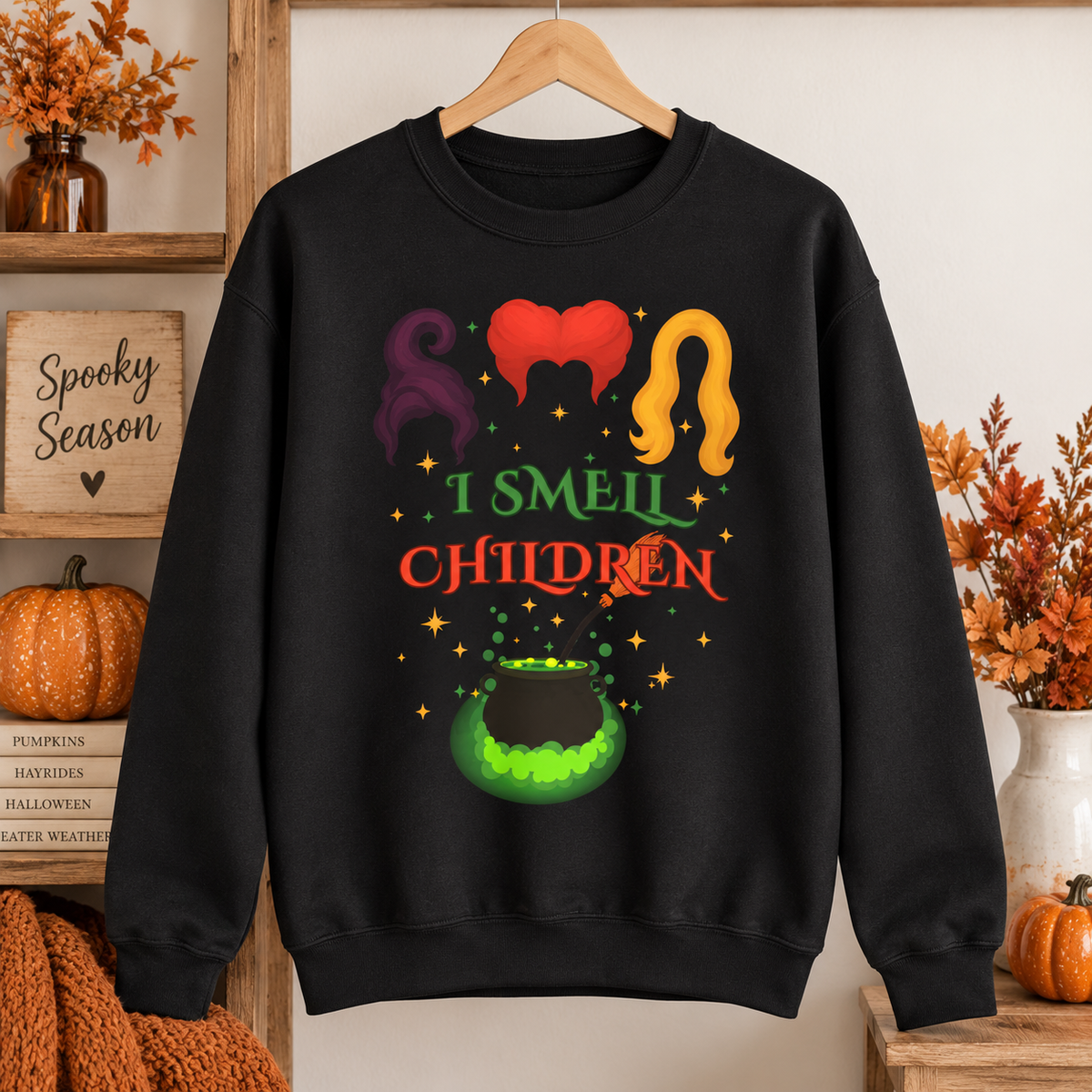 I Smell Children Halloween Sweatshirt – Unisex Heavy Cotton Pullover