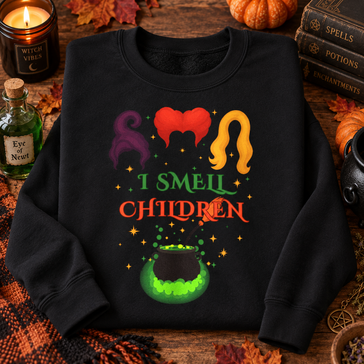 I Smell Children Halloween Sweatshirt – Unisex Heavy Cotton Pullover