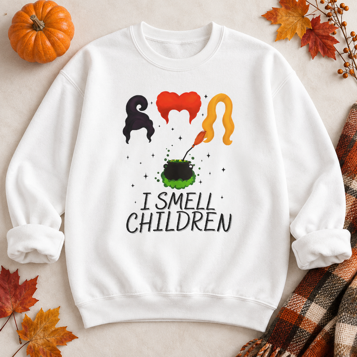 I Smell Children Halloween Sweatshirt – Unisex Heavy Cotton Pullover