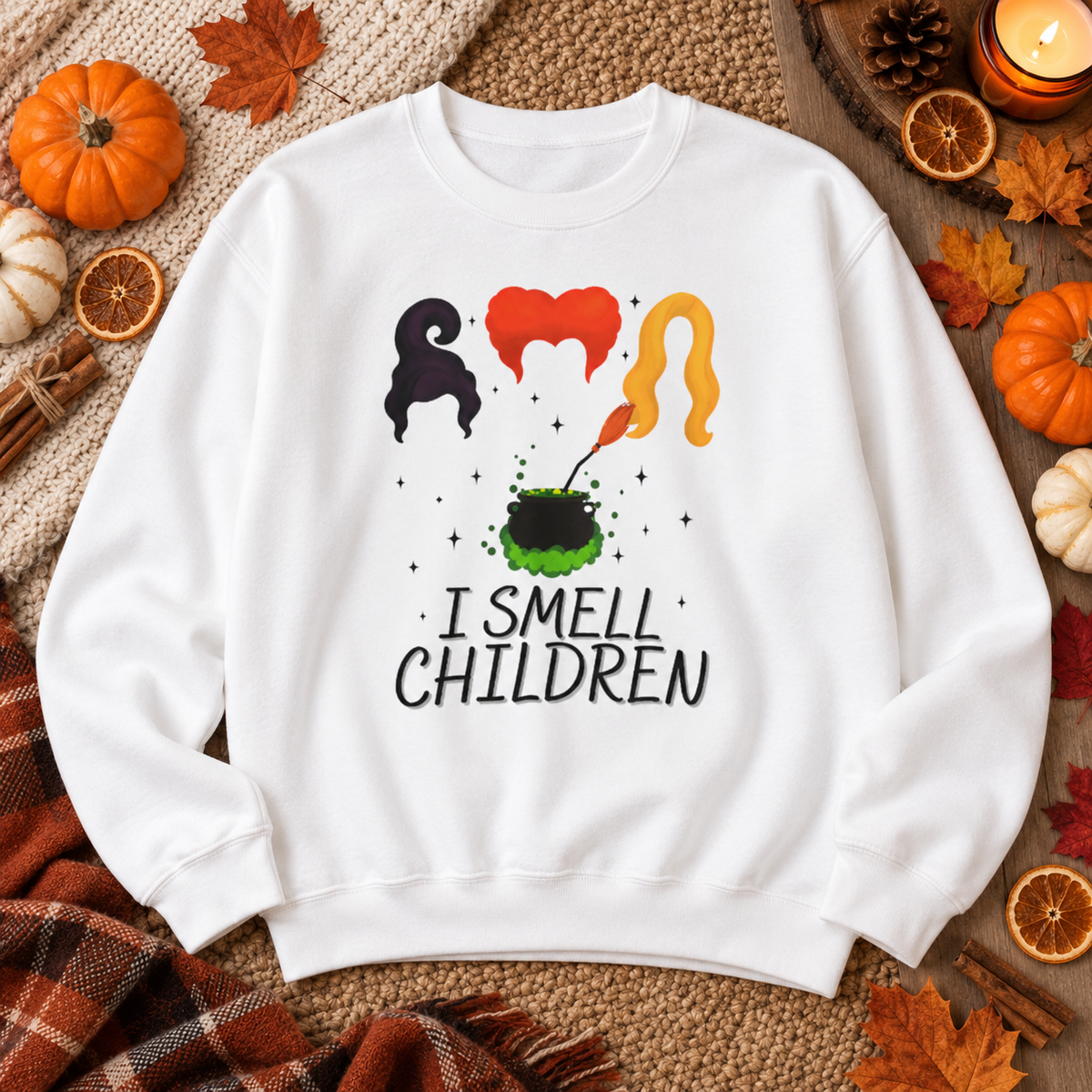 I Smell Children Halloween Sweatshirt – Unisex Heavy Cotton Pullover