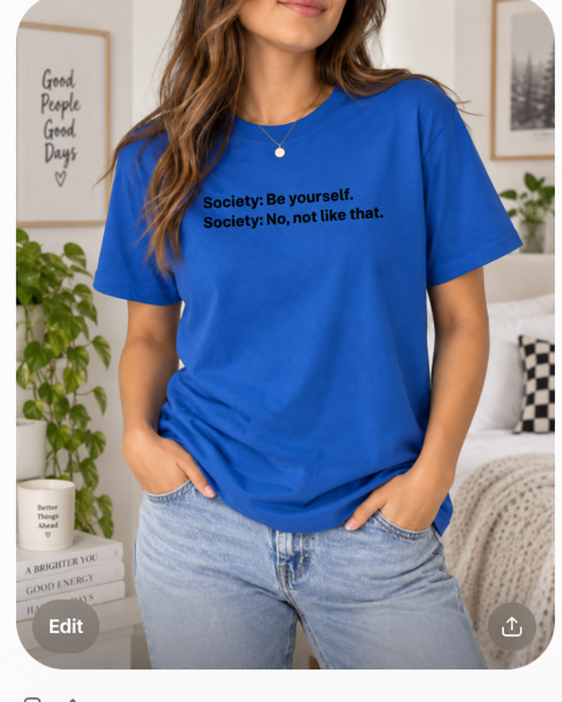 Be Yourself Society Shirt –   Unisex Heavy Cotton T-Shirt