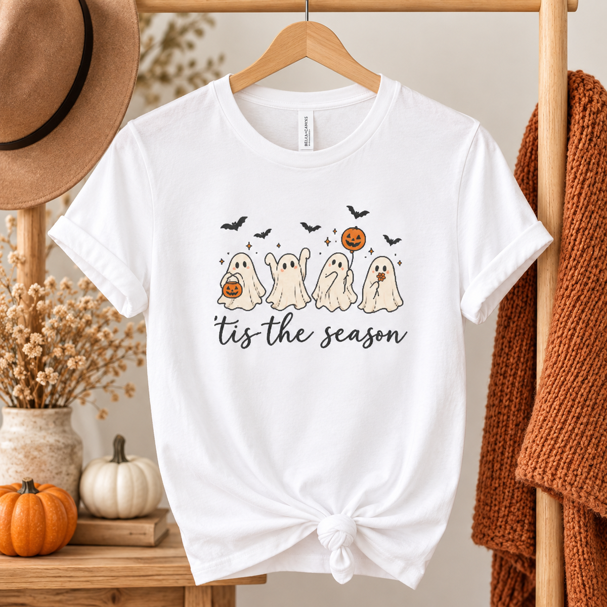 Halloween Ghosts T-Shirt — "’tis the season" Cute Spooky Tee