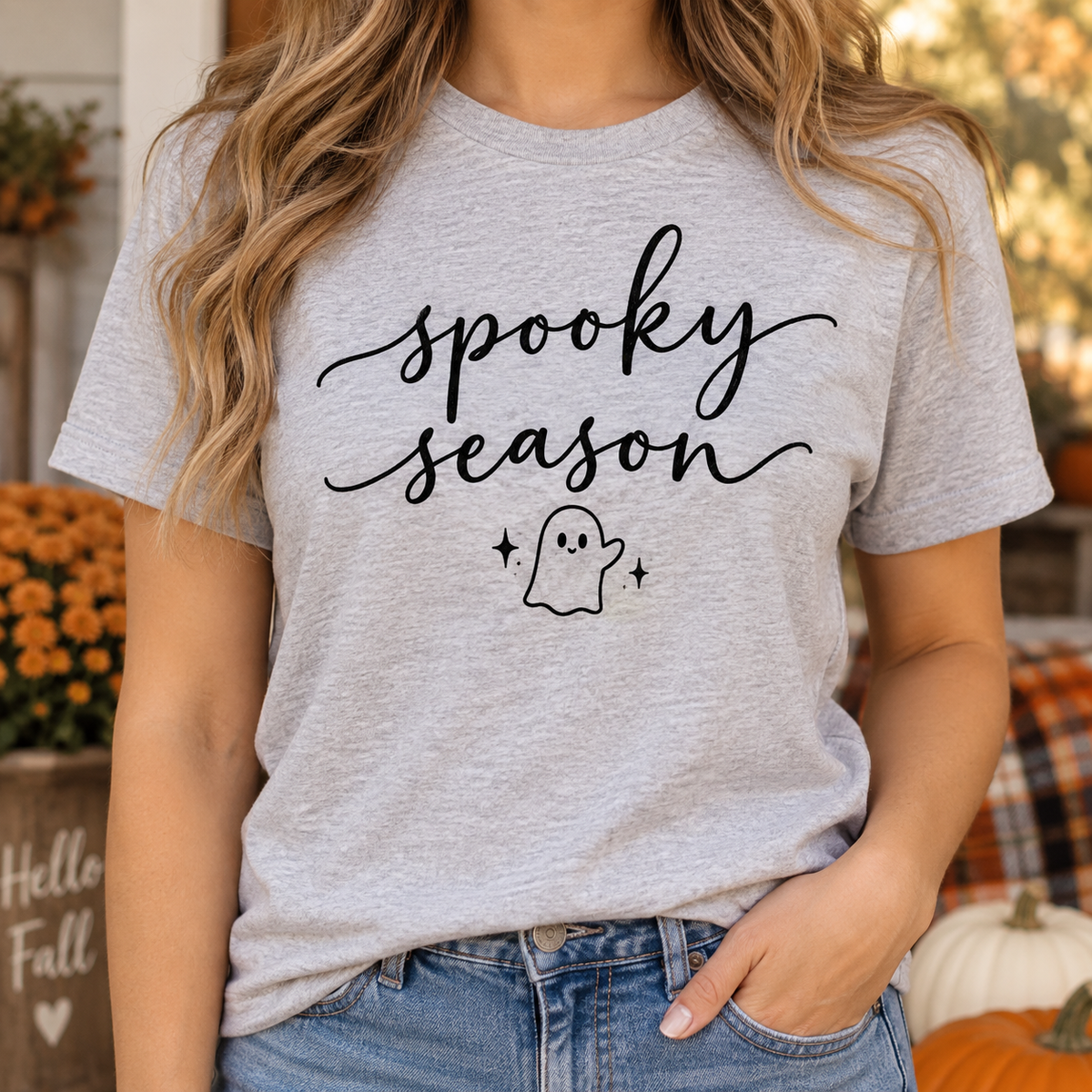 Spooky Season Tee – Cute Ghost Halloween T-Shirt