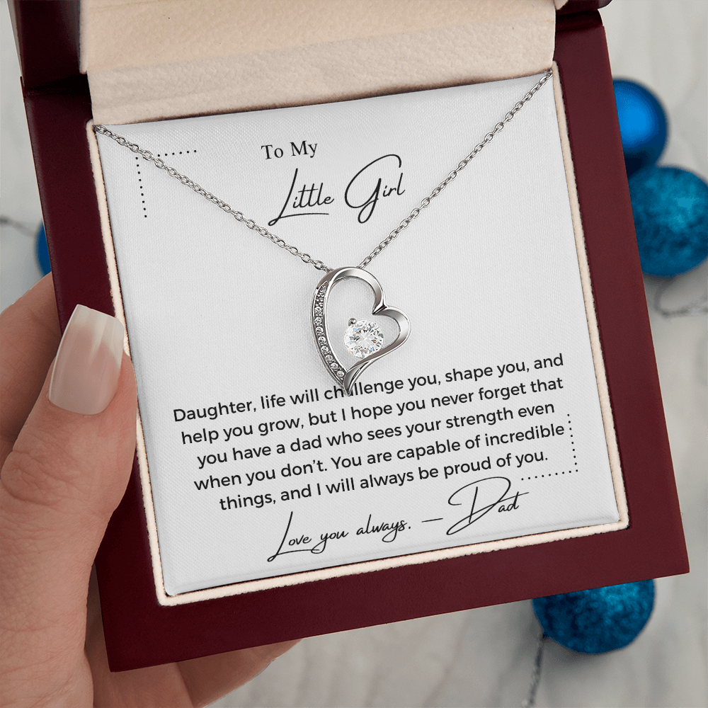 To My Little Girl - Forever Love Necklace