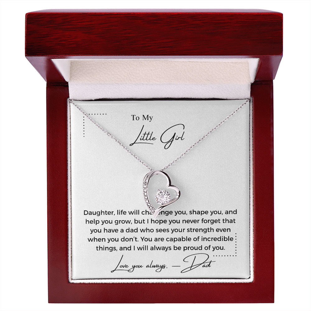To My Little Girl - Forever Love Necklace