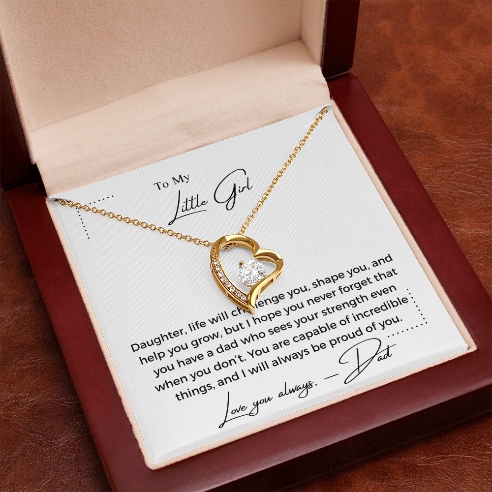 To My Little Girl - Forever Love Necklace