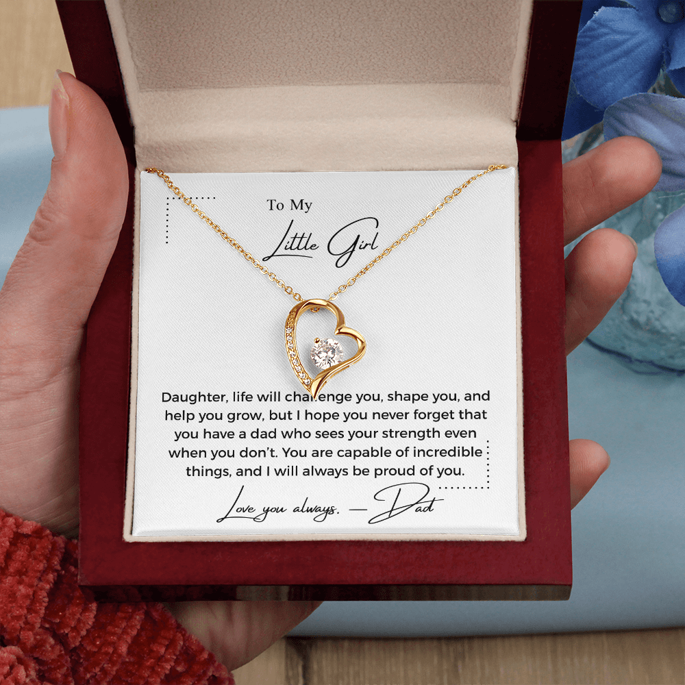 To My Little Girl - Forever Love Necklace