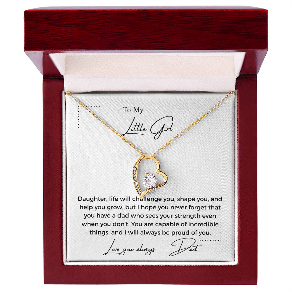 To My Little Girl - Forever Love Necklace