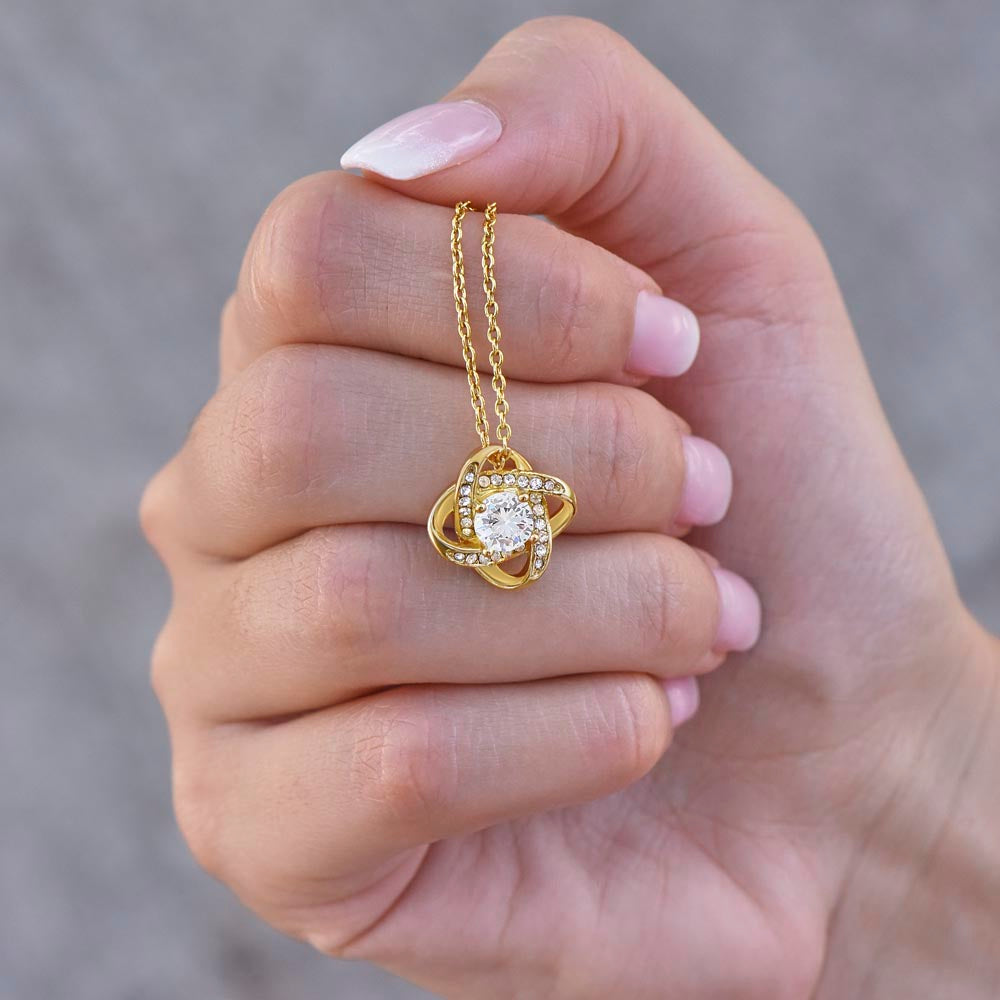 To My Grandchild - Love Knot necklace