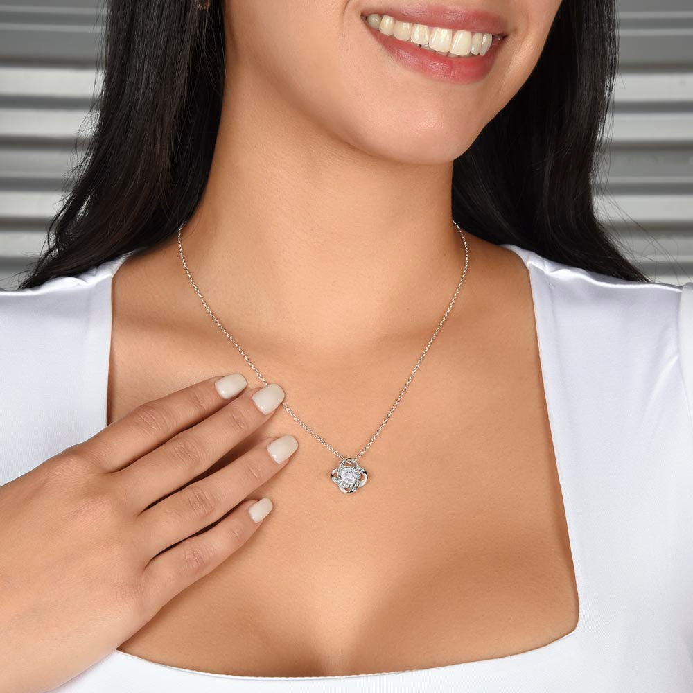 To My Grandchild - Love Knot necklace