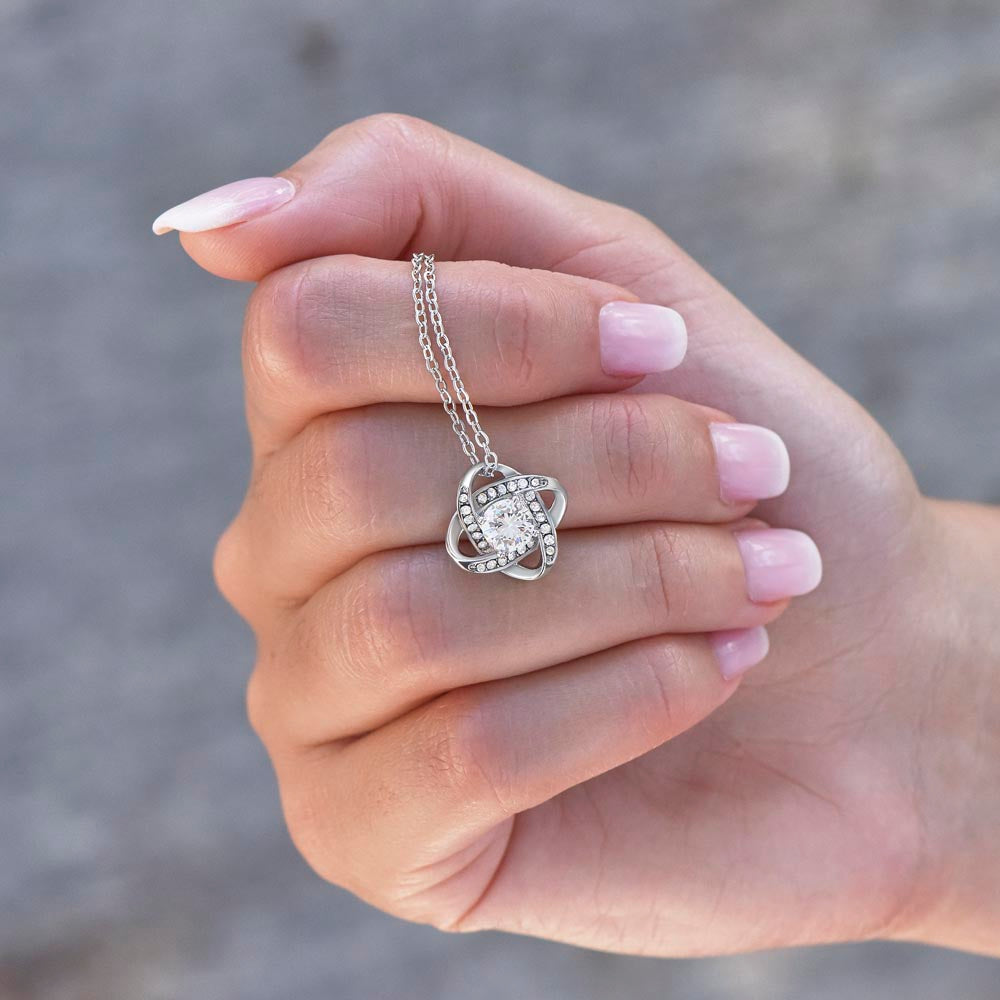 To My Grandchild - Love Knot necklace