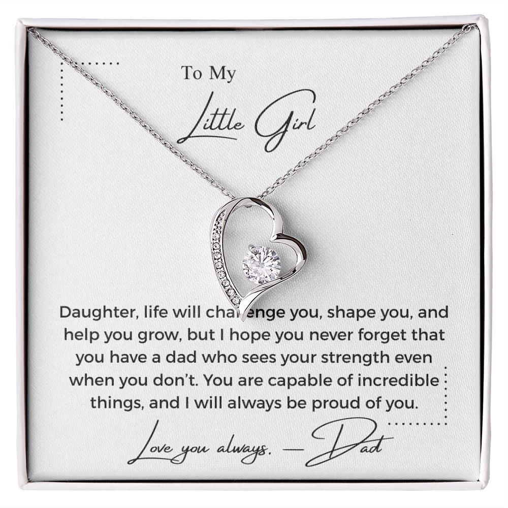 To My Little Girl - Forever Love Necklace