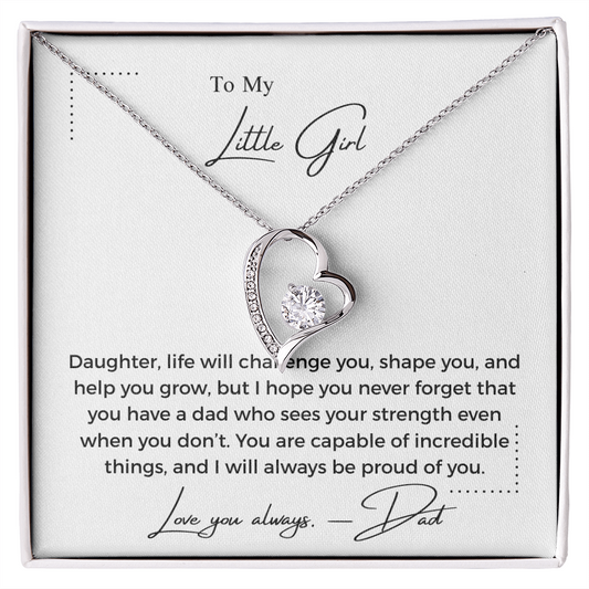 To My Little Girl - Forever Love Necklace