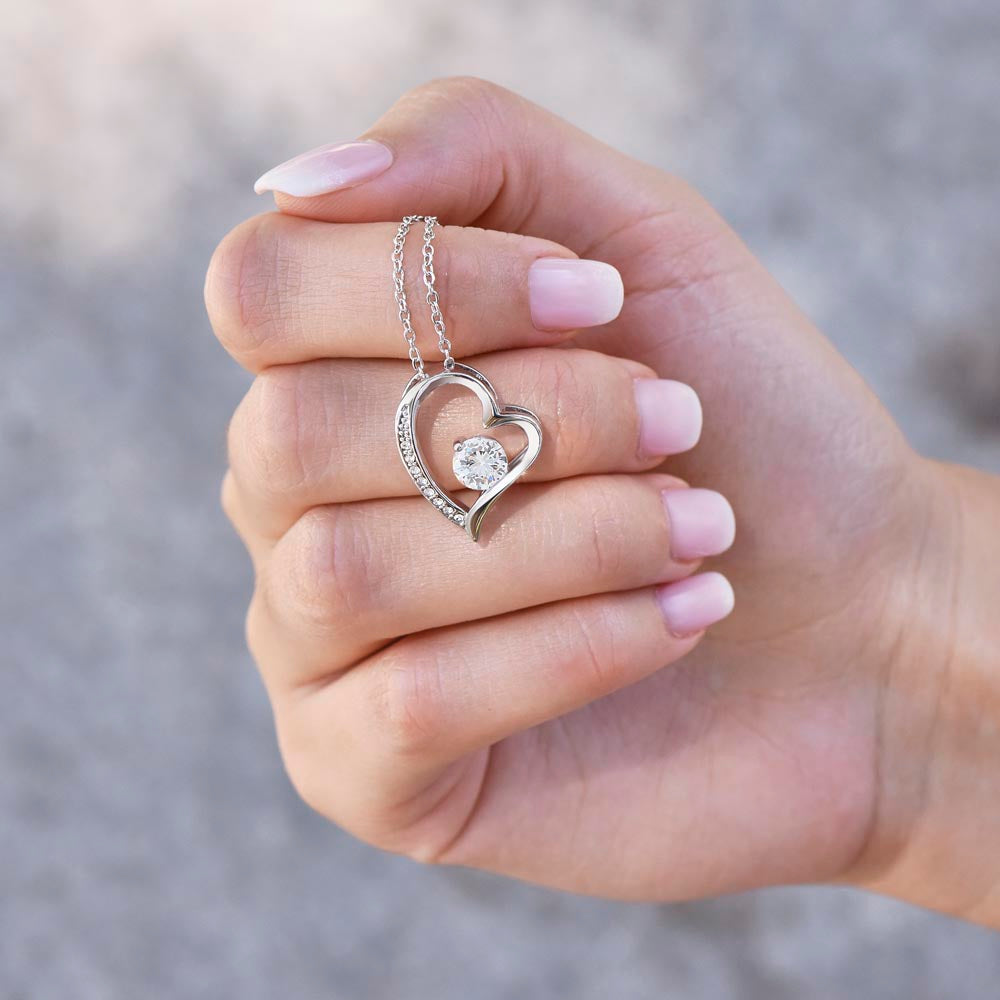 To My Daughter, My Heart In Human Form - Forever Love Necklace