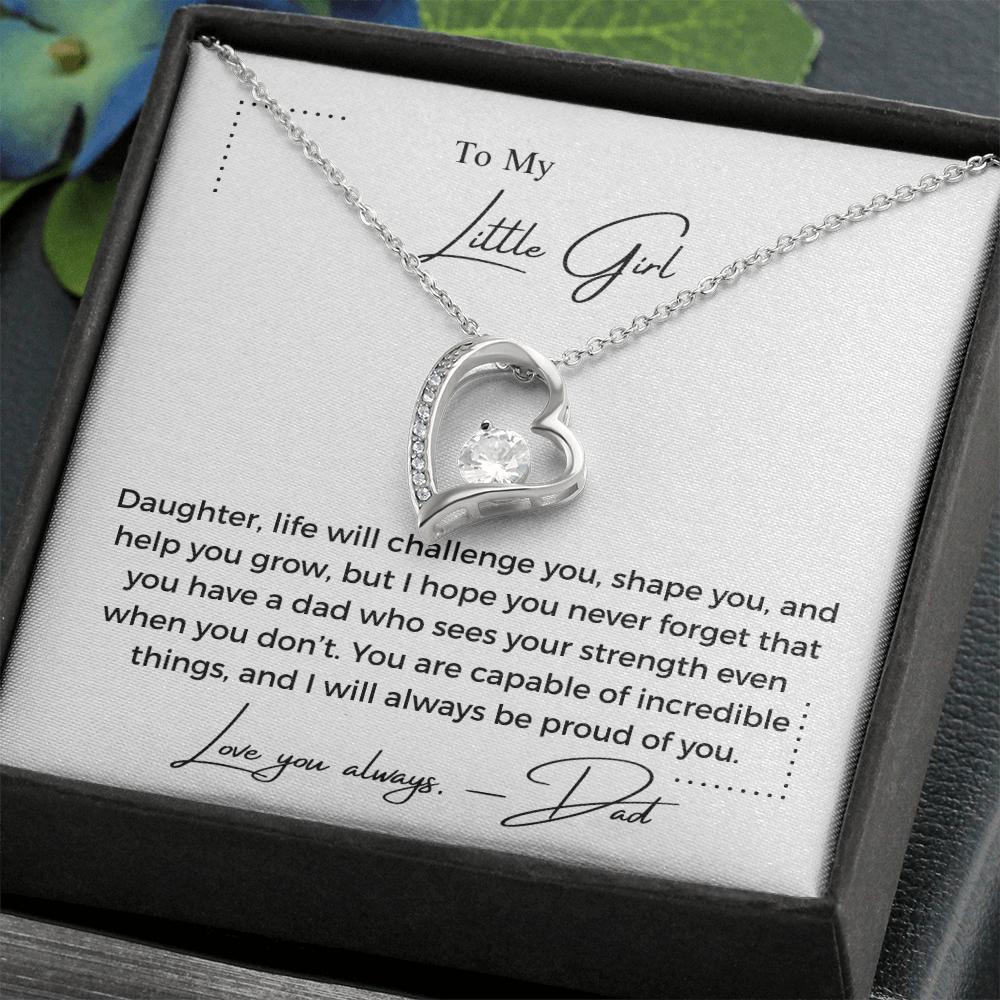 To My Little Girl - Forever Love Necklace