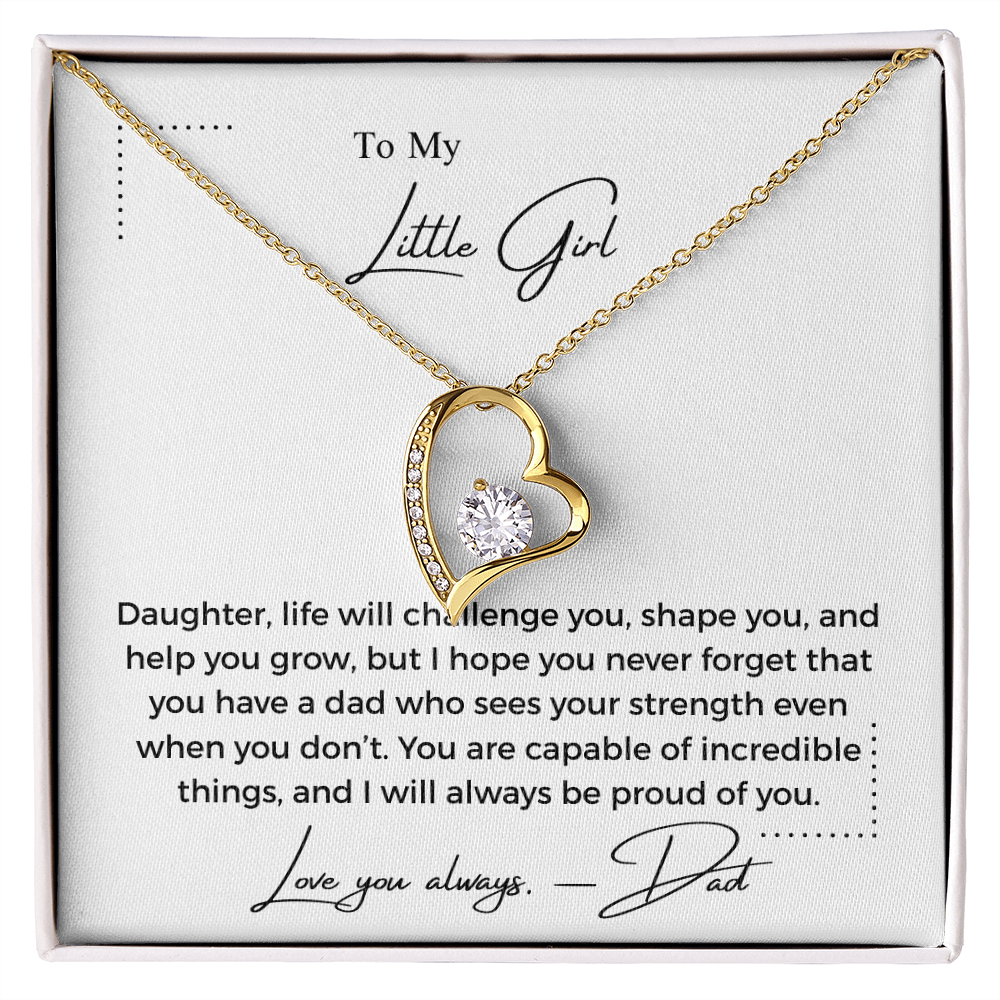 To My Little Girl - Forever Love Necklace