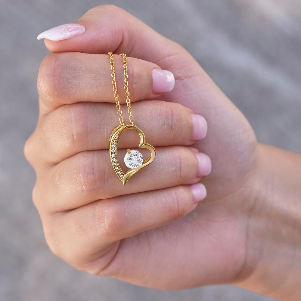 To My Daughter, My Heart In Human Form - Forever Love Necklace