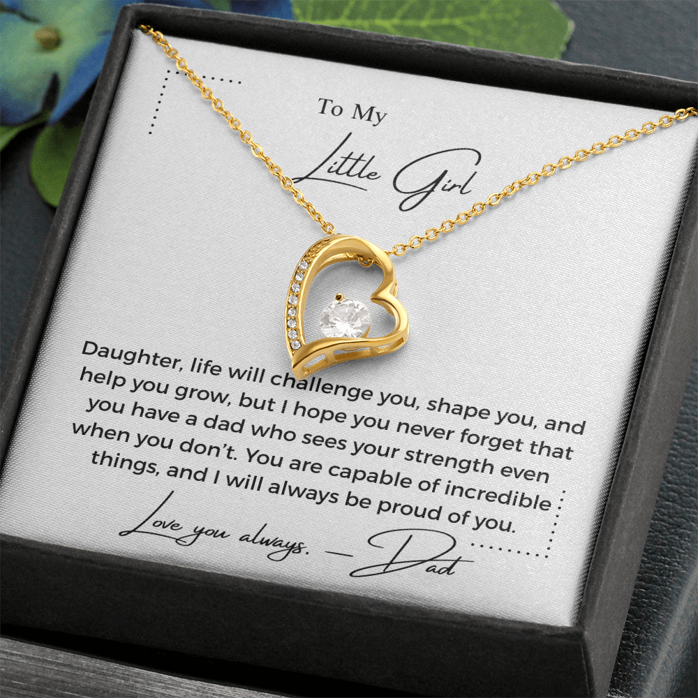 To My Little Girl - Forever Love Necklace