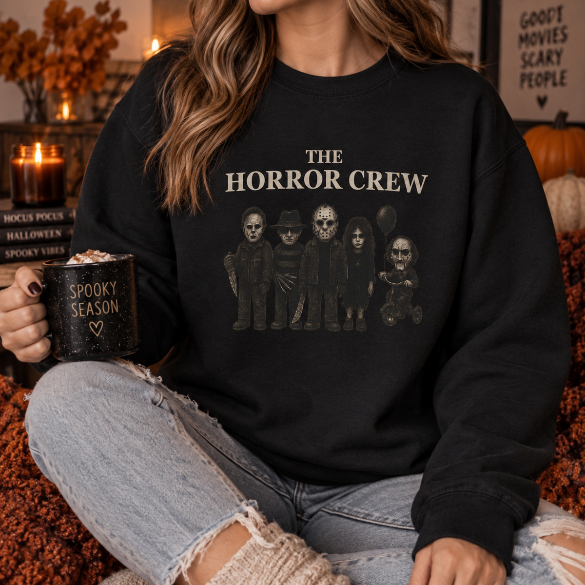Unisex Horror Crew Sweatshirt