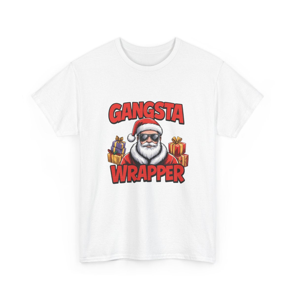 Gangsta Wrapper T-Shirt – Funny Santa Christmas Tee
