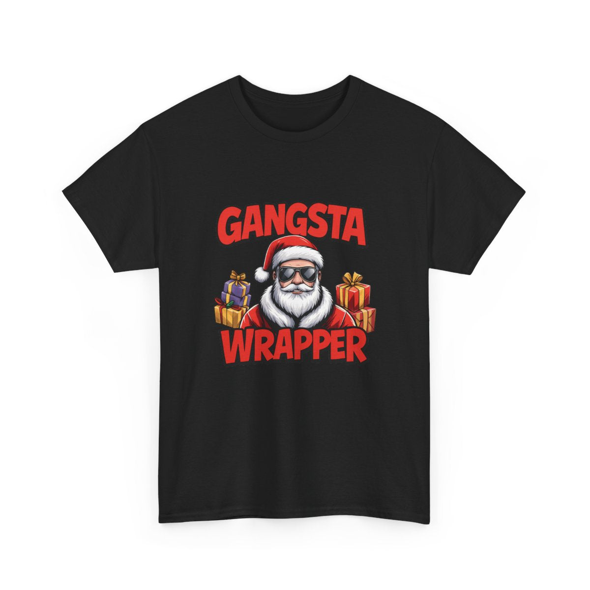 Gangsta Wrapper T-Shirt – Funny Santa Christmas Tee