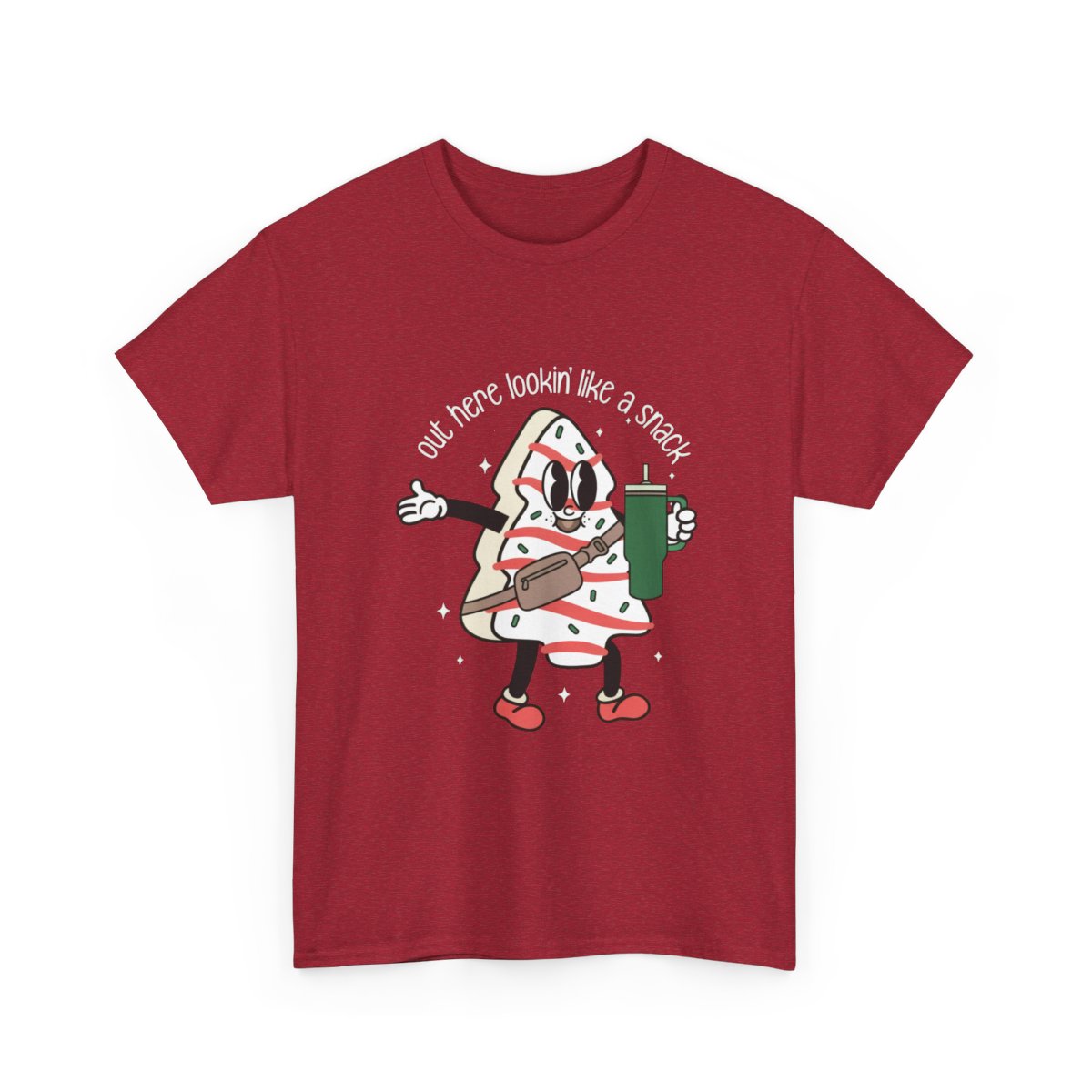 Out Here Lookin’ Like a Snack T-Shirt – Christmas Tree Cake Tee